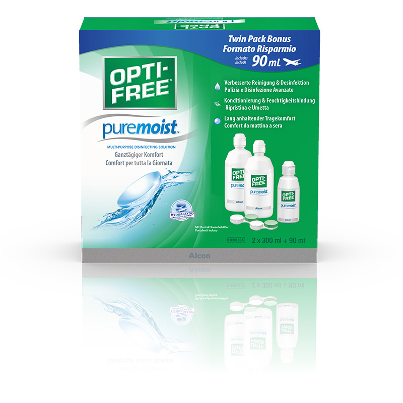 OPTI-FREE PureMoist 2x 300ml + 90ml