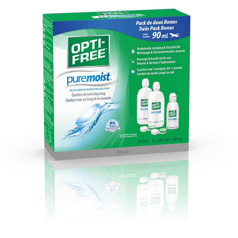 OPTI-FREE PureMoist 2x 300ml + 90ml