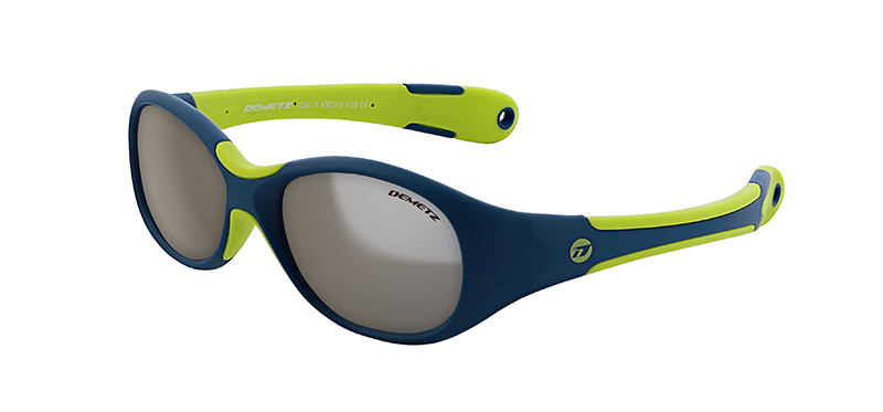 Demetz ELLIPSE Bleu Jean / Citron Vert V. Gris Miroir Argent 43-13