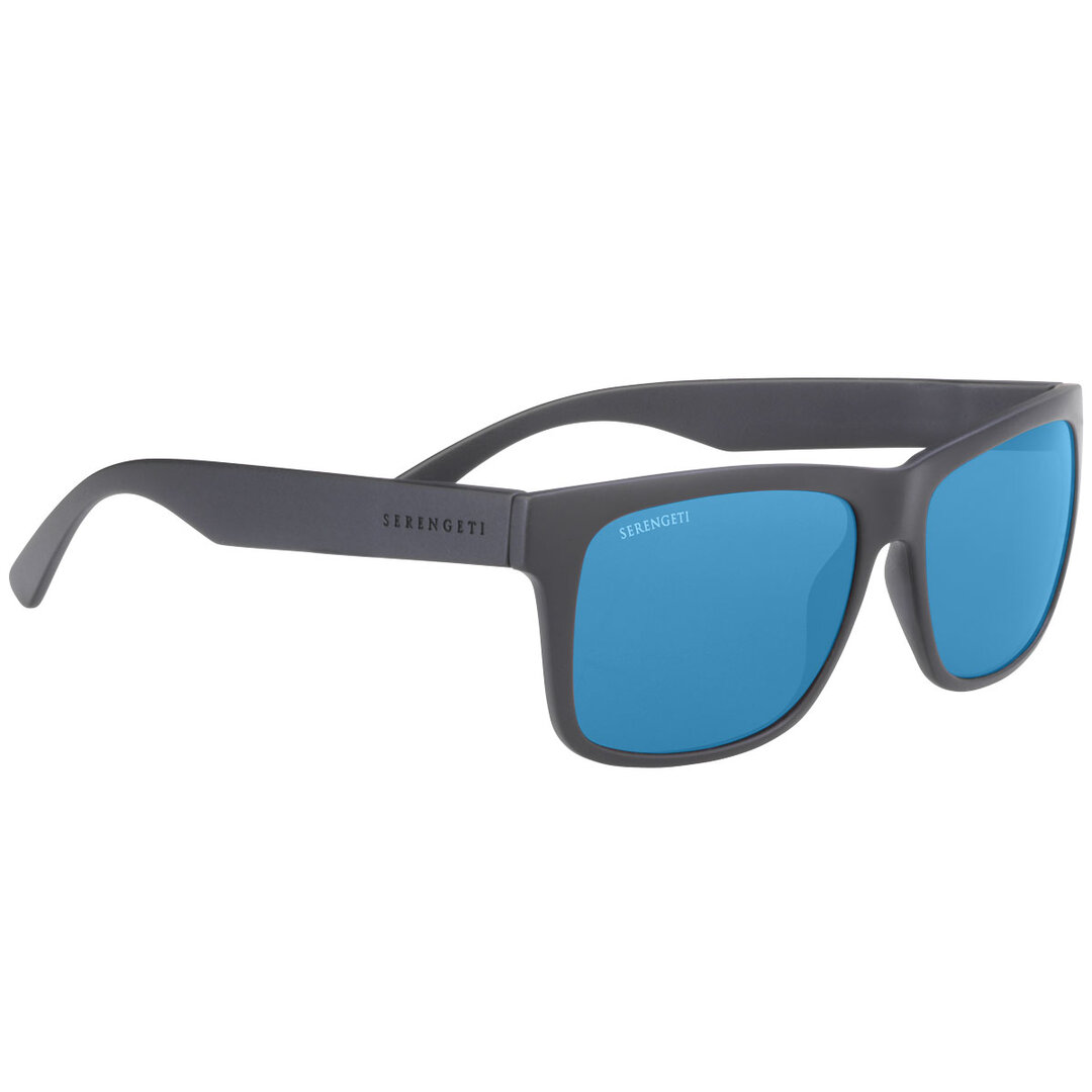 Lunettes de soleil Serengeti Positano Large - Matte Black - Mineral Polarized 555nm Blue