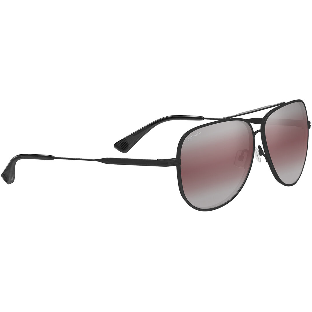 Serengeti TRAILBLAZER - Matte Black - Mineral Polarized Sedona Bi-Mirror