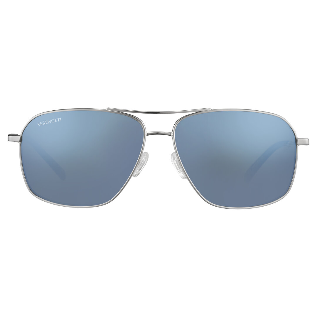 Serengeti DORWINN - Shiny Silver - Mineral Polarized 555nm Blue