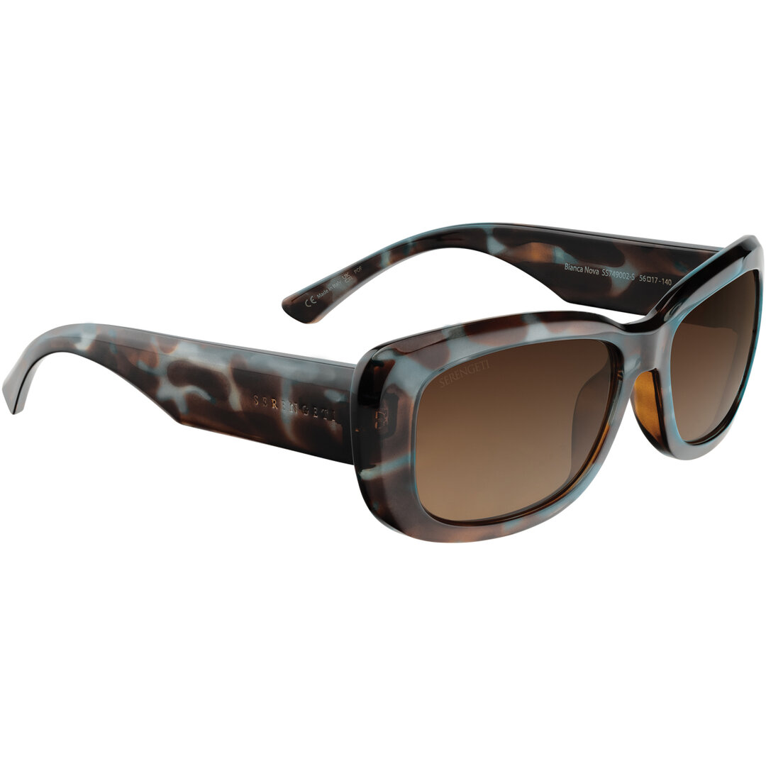 Lunettes de soleil Serengeti BIANCA NOVA - Blue Tortoise - Mineral Polarized Drivers Gradient