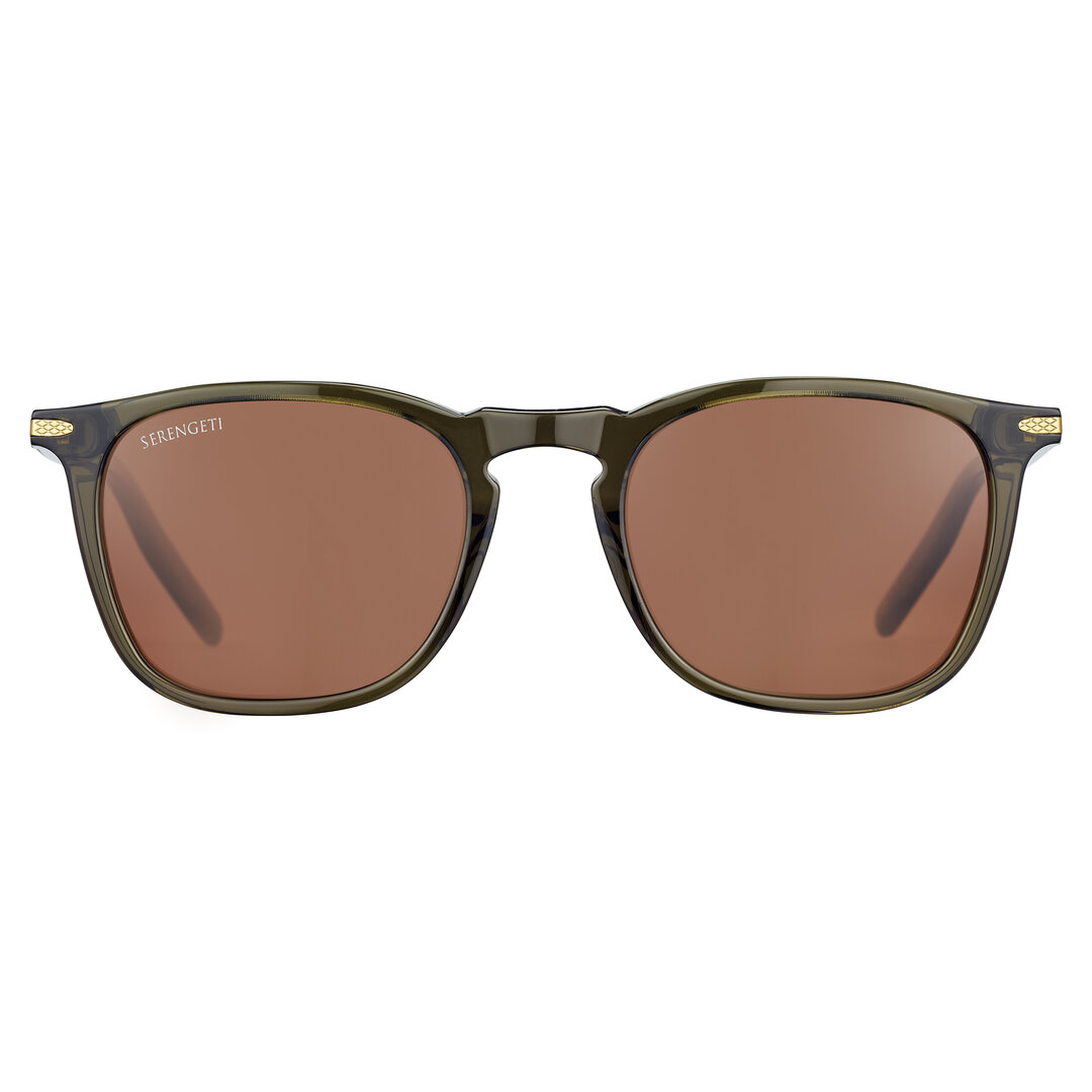 Serengeti DELIO - Shiny Crystal Khaki - Mineral Polarized Drivers